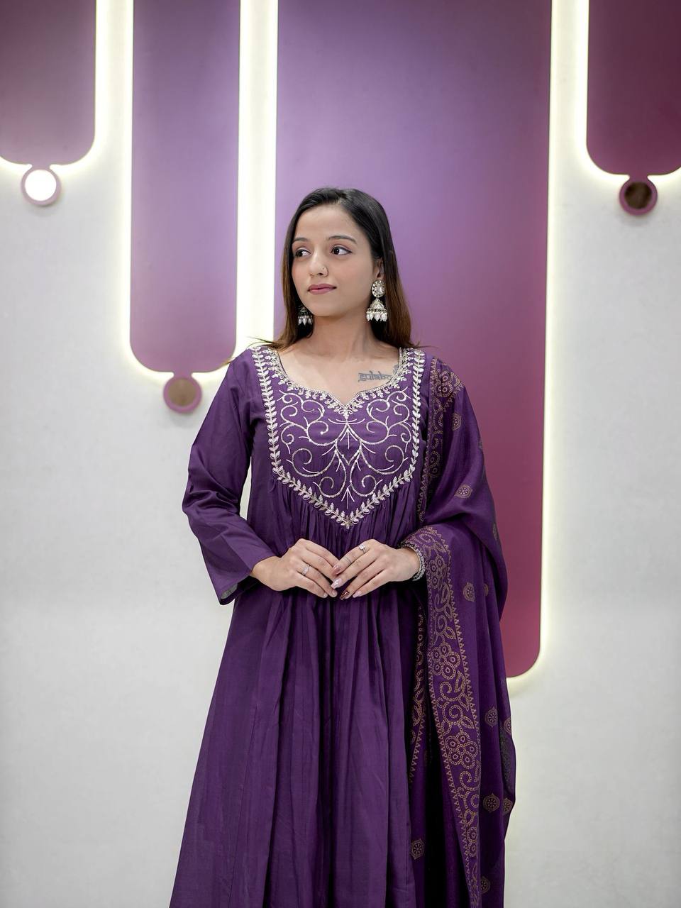 Mesmerising Chanderi Silk Kurta Set