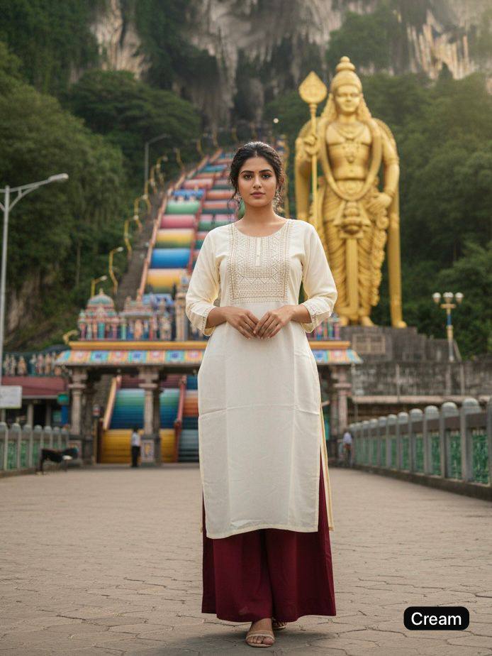 Trending Heavy Embroidery Work Kurti With Palazzo