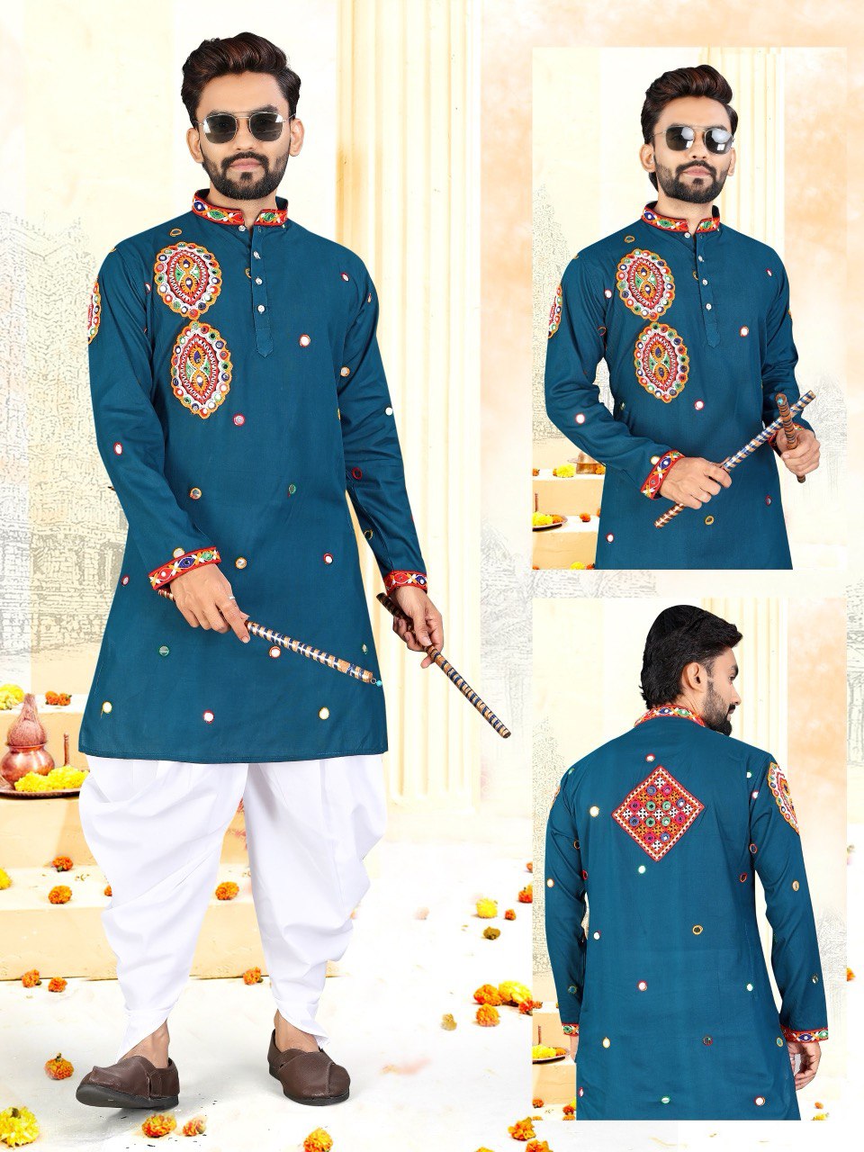 Traditional Navratri Kurta-Dhoti Set