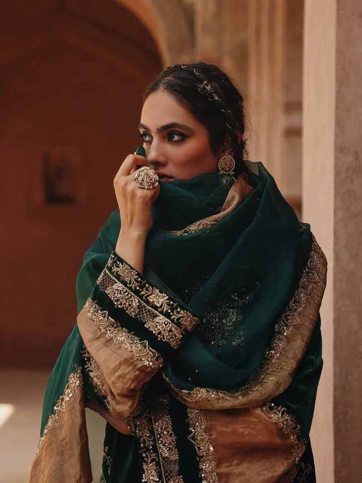 Green Royale Sequin Suit Set