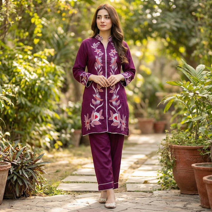 Modern Ethnic Look in Heavy Rayon Co-Ord Set