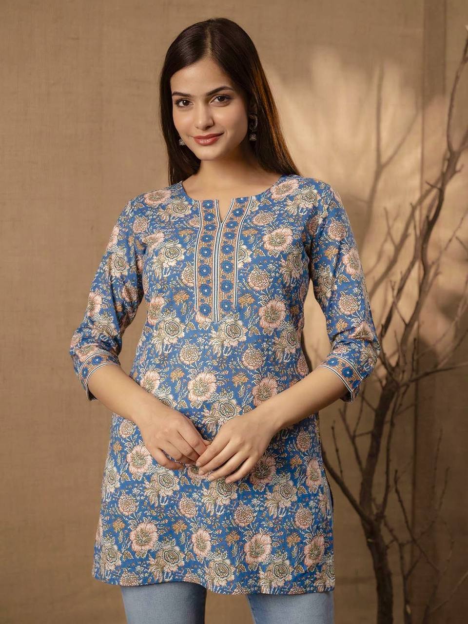 Classy & On-Trendy Cotton Printed Tops for Regular Office Wear