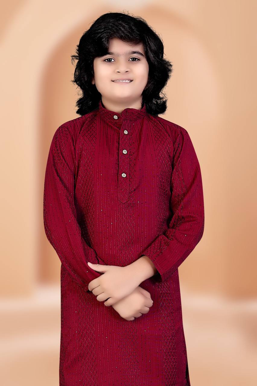 Venmer Kids Stylish Kurta with Pyjama