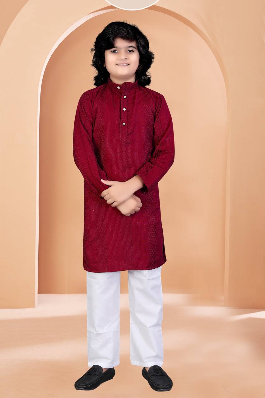 Venmer Kids Stylish Kurta with Pyjama