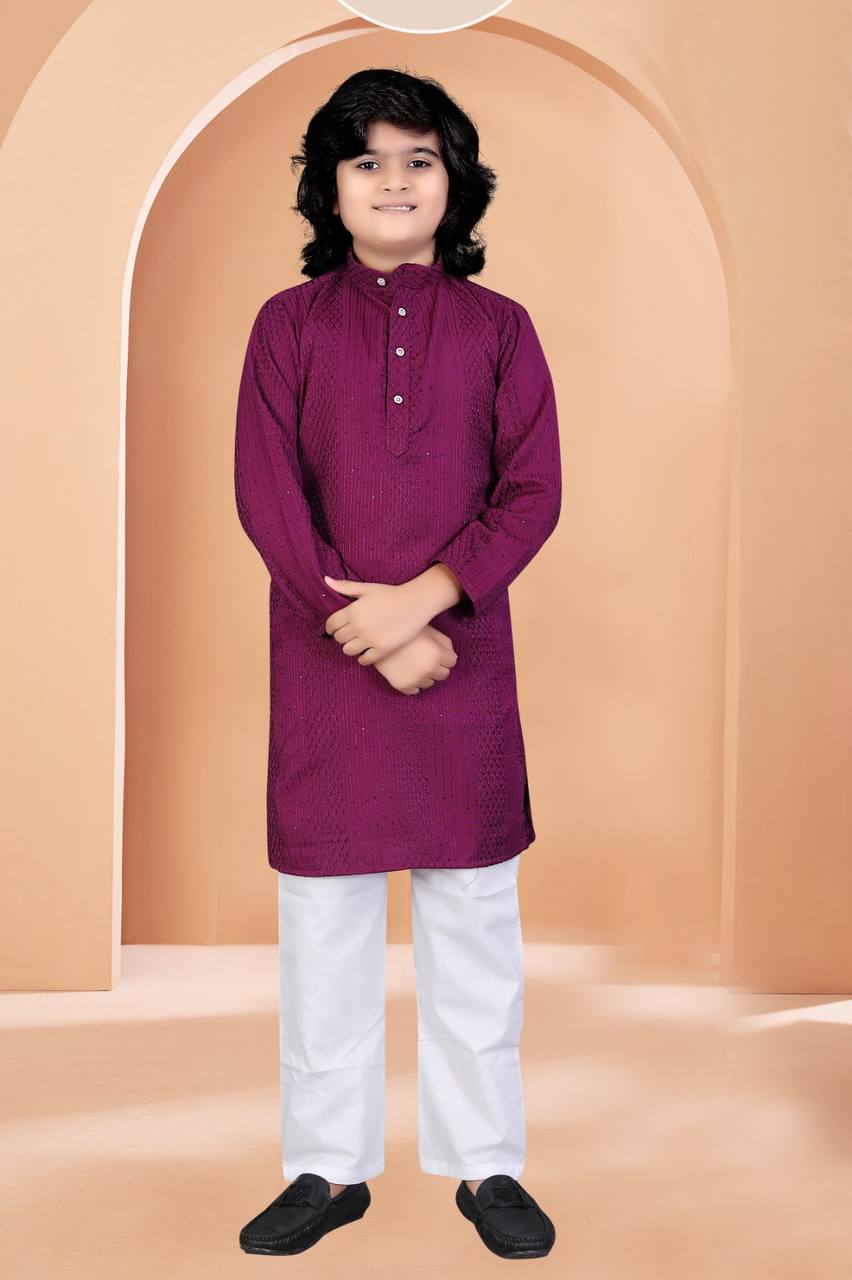 Venmer Kids Stylish Kurta with Pyjama