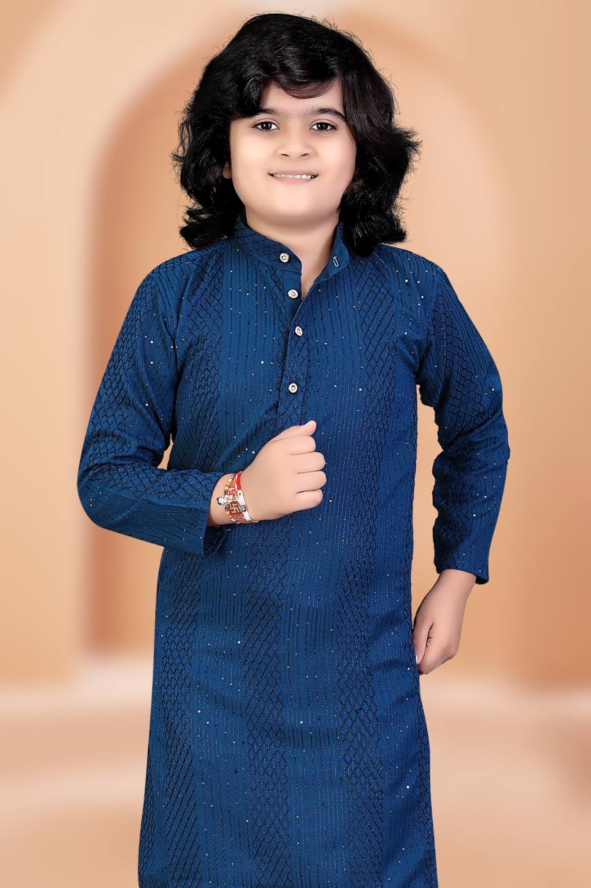 Venmer Kids Stylish Kurta with Pyjama