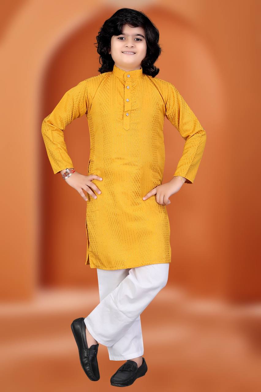 Venmer Kids Stylish Kurta with Pyjama