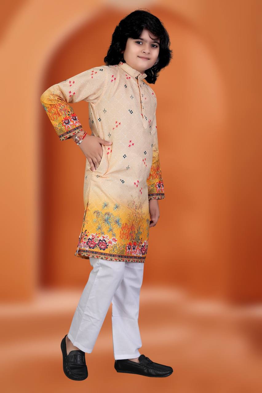 Ethnic Wear for Boys – Venmer Cotton Kurta & Pyjama Set