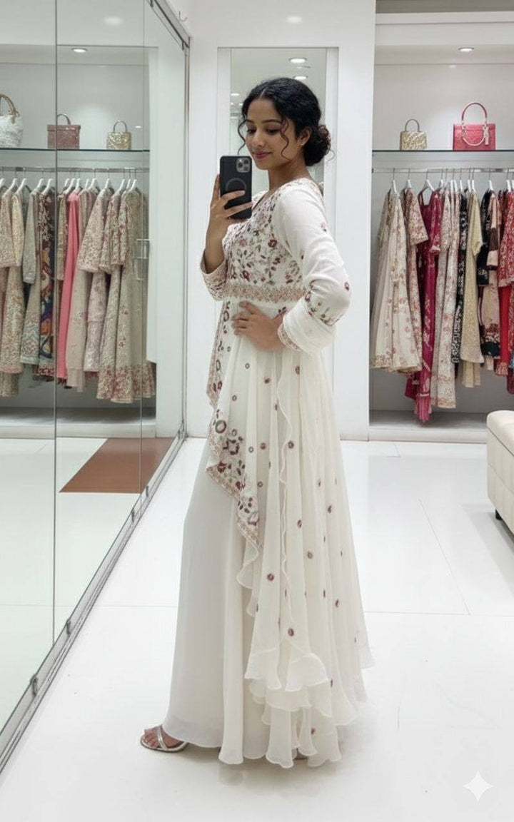 The Wedding Glow Sequence Embroidered Rangoli Silk Trio