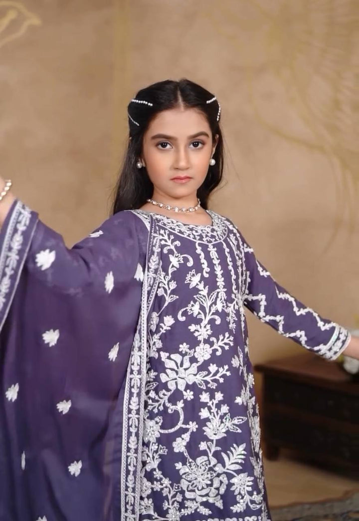 Designer Fox Georgette Sharara Set