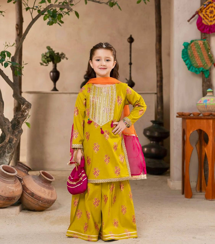 Designer Chinon Silk Sharara Set