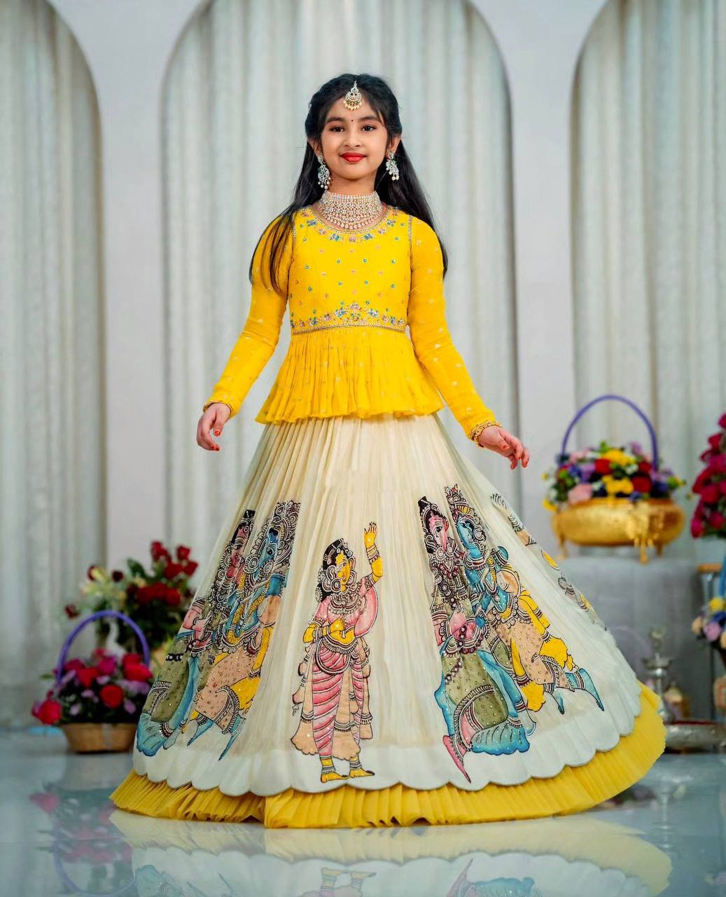 Kediya Style Designer Lehenga Set