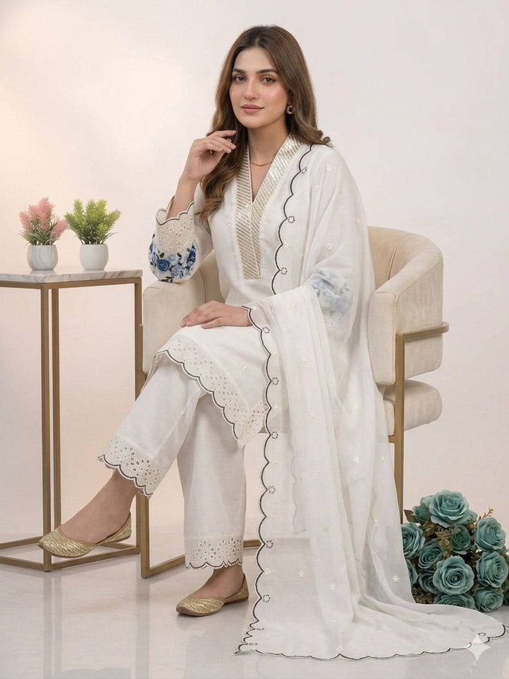 Royal Noor Mahal Chanderi Silk Ethnic Palazzo Set