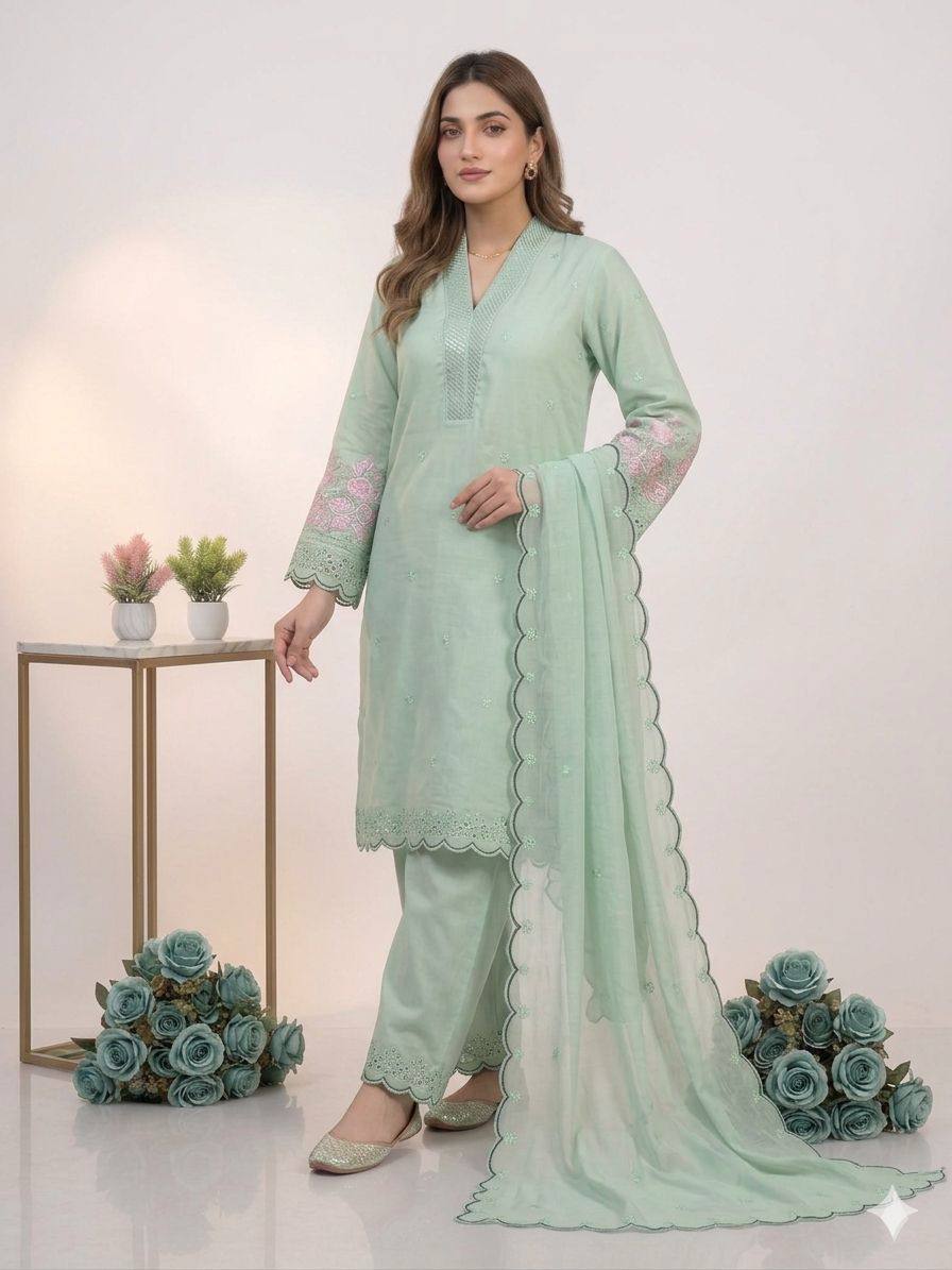 Royal Noor Mahal Chanderi Silk Ethnic Palazzo Set