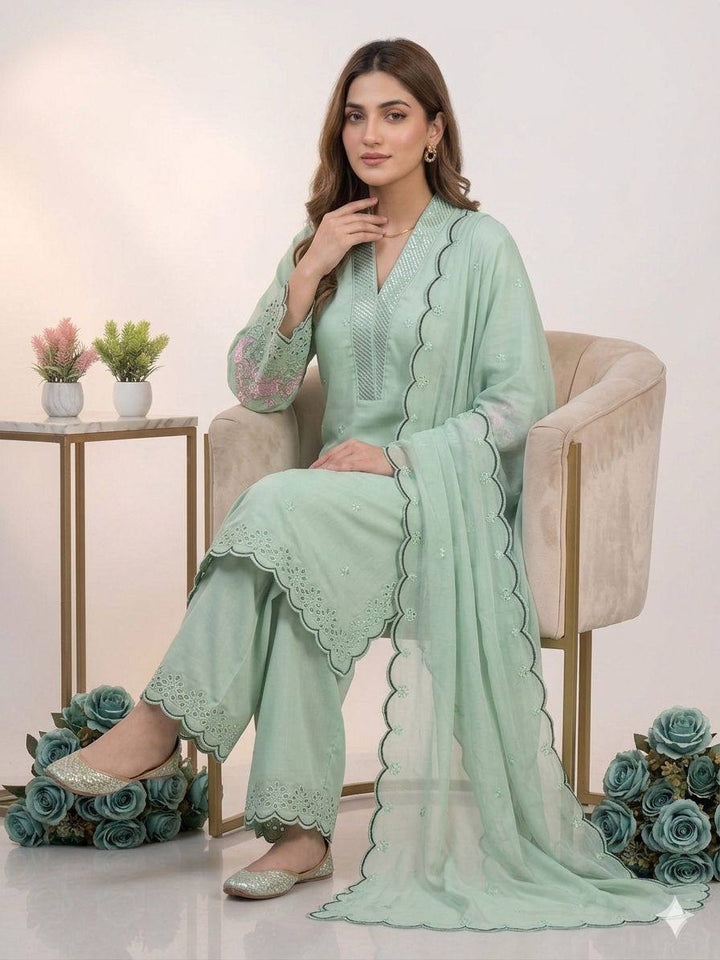 Royal Noor Mahal Chanderi Silk Ethnic Palazzo Set