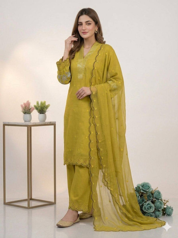 Royal Noor Mahal Chanderi Silk Ethnic Palazzo Set