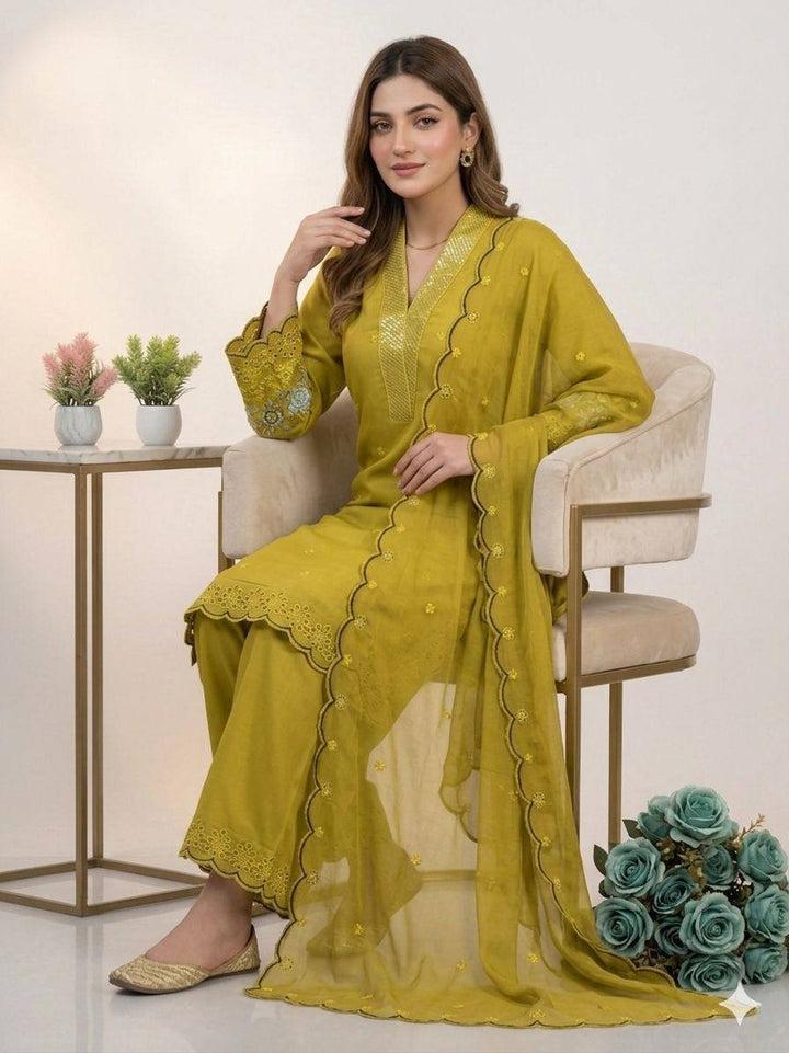 Royal Noor Mahal Chanderi Silk Ethnic Palazzo Set