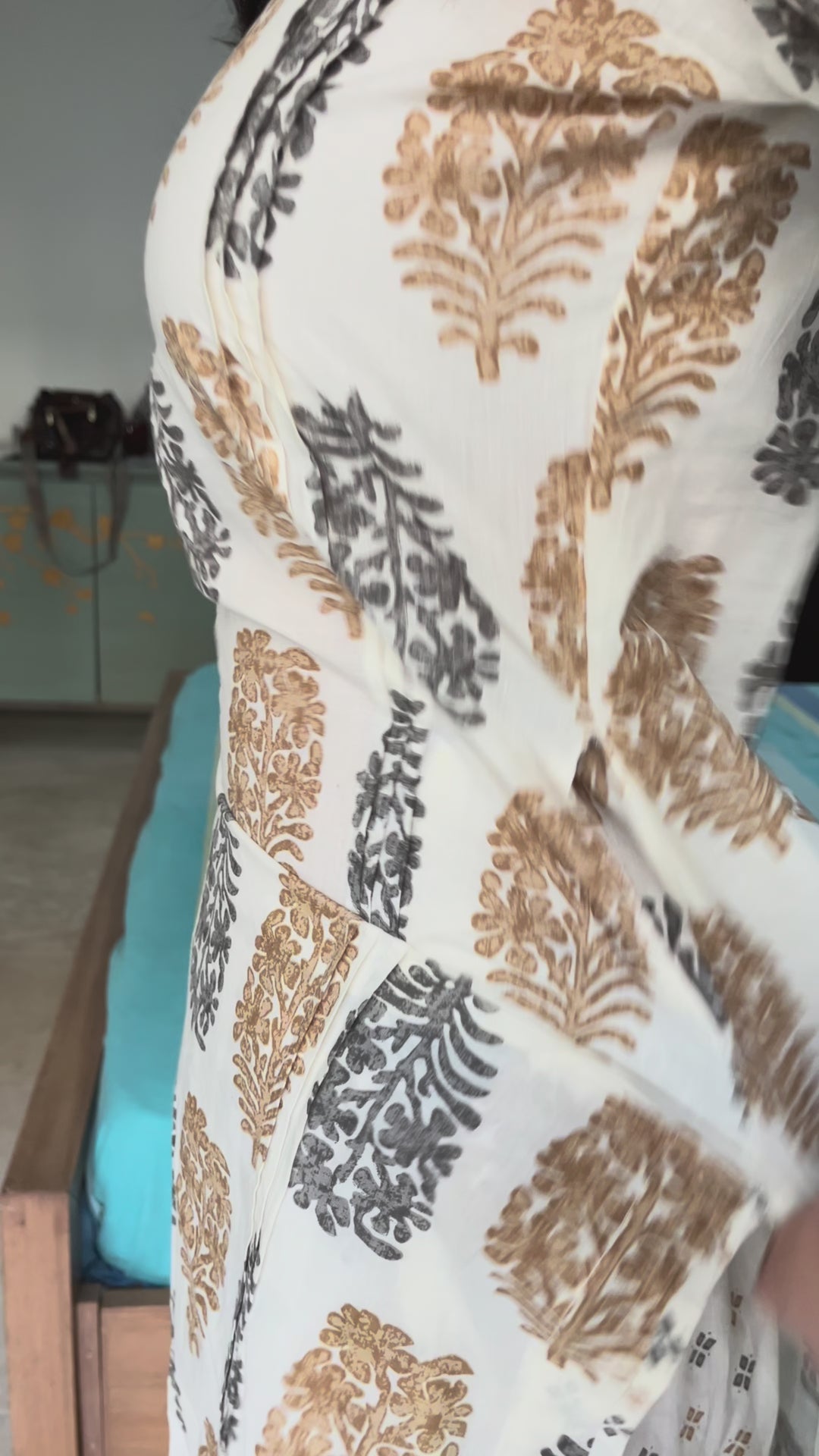 Pure Cotton Co-Ord Set with Elegant Handblock Prints