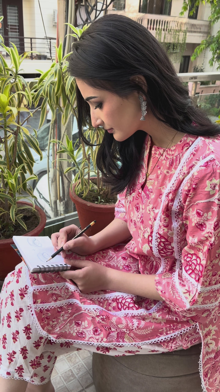 Blush Bloom Printed Co-Ord Set