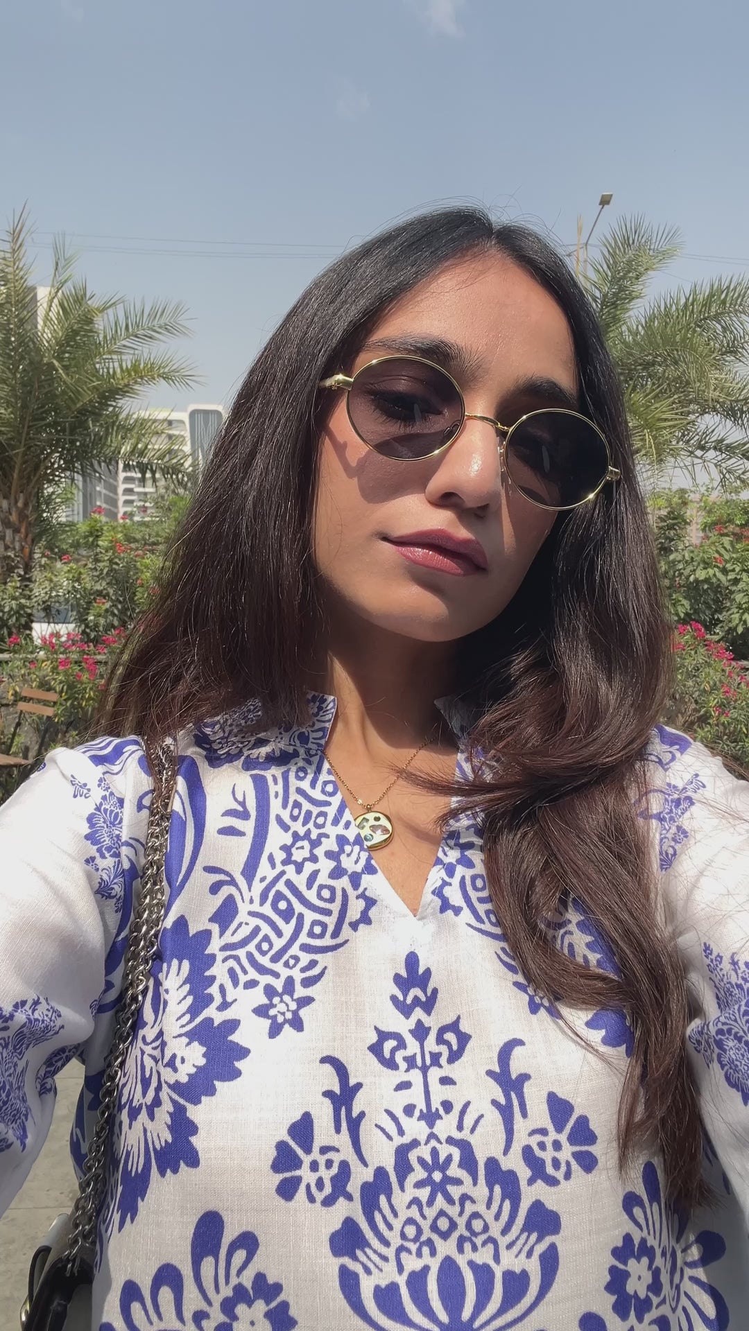 Summer Breeze Blue Pure Cotton Co-Ord Set